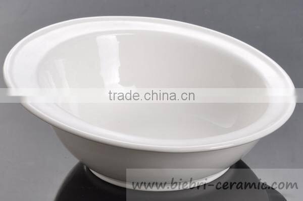 10 inch Round Super White Color Decorative Antique Chinese Porcelain Bowls