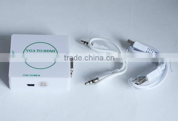 1080P Audio synchronization with Video Converter Box VGA TO HDMI Converter