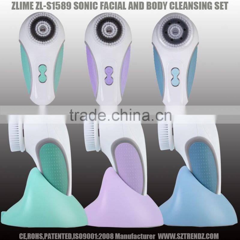 The newest Multi-Function Beauty Equipment Type and CE,ROHS Certification Beauty Electric Facial Cleaner Brush
