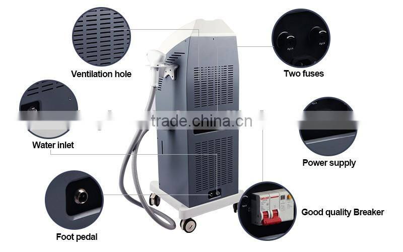 Advanced technology 600W germany bars hair removal lightsheer diode laser