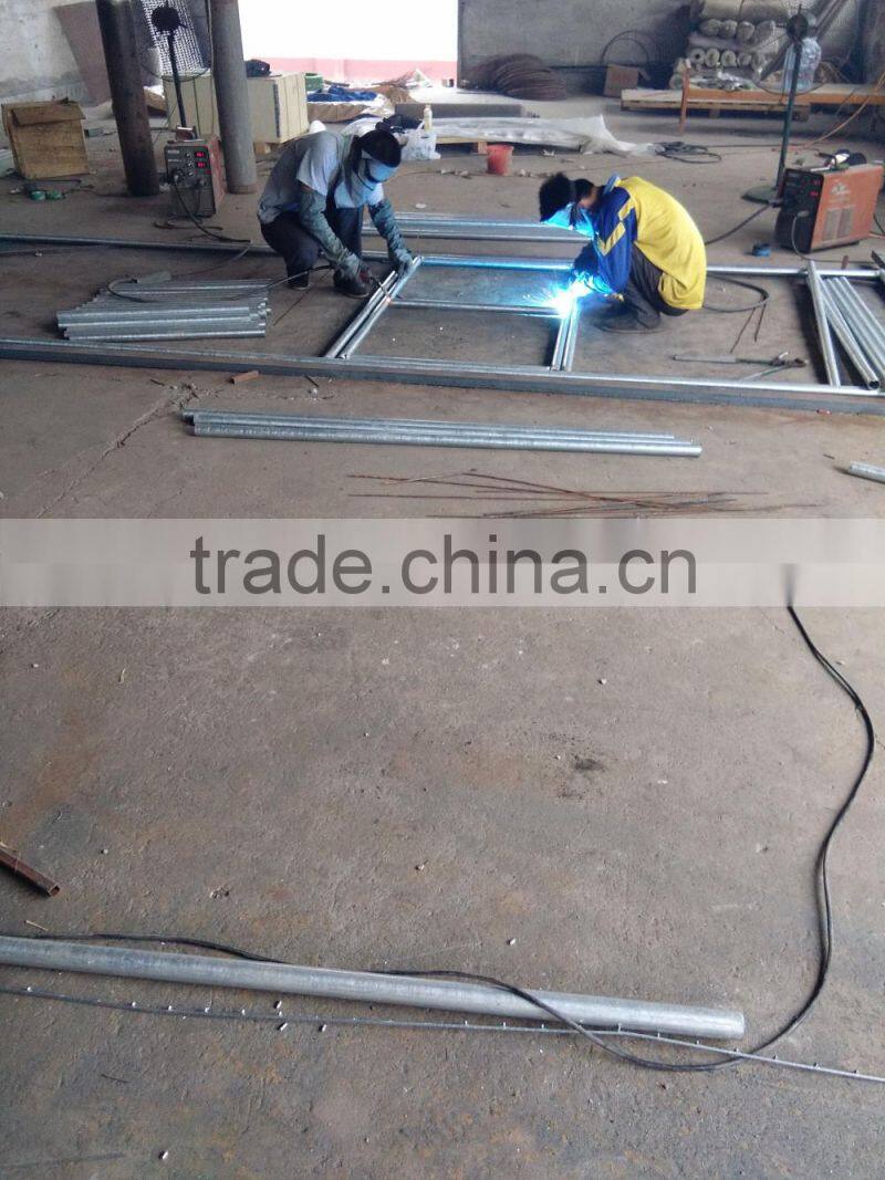 5'X10'X6' heavy duty galvanized steel dog pens enclousures outdoor welded mesh dog kennels