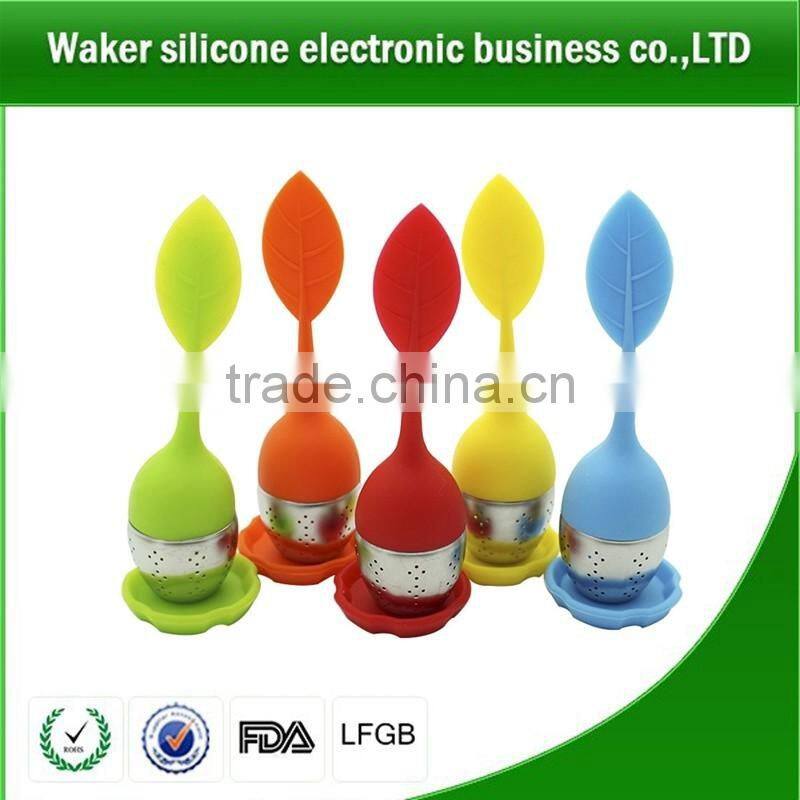 new design silicone custom tea steeper