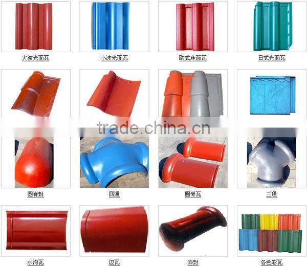 2014 Hot Sale Fully Automatic Concrete Color Roof Tile Making Machines from China