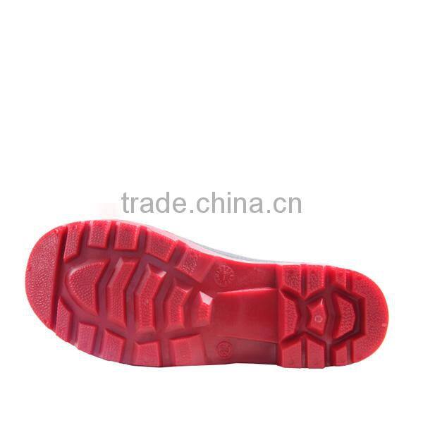 Working Boots With Steel Toe ,PVC Black Work Boots,Security Mining Boots