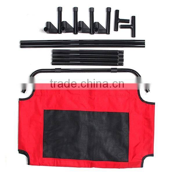 Solid Large Dog Raised Elevated Dog Camping Bed PVC Mesh Outdoor