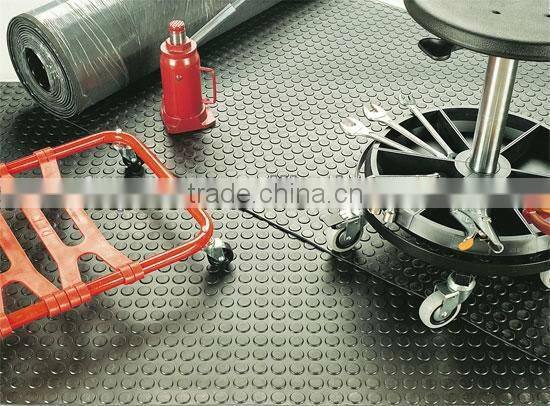 black round studded rubber matting ant slip rubber floor anti slip rubber mats