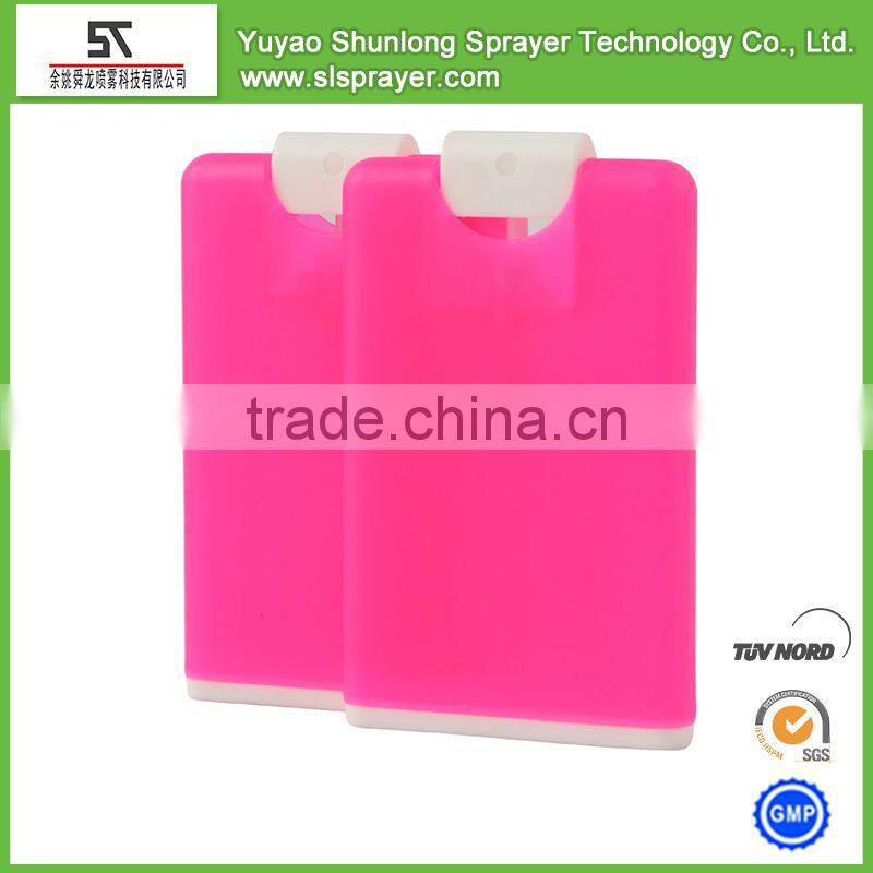 plastic flat bottom credit card pocket sprayer