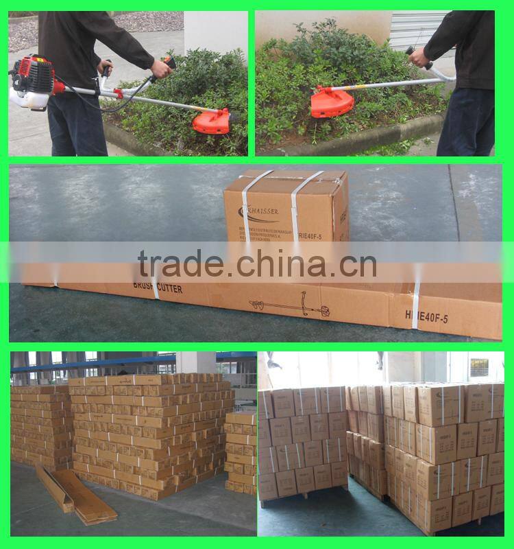 Pop selling gasoline grass cutter and 52cc grass trimmer with blade and nylon head