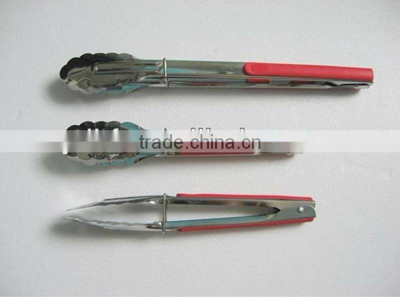 HF 307 food tong in wintersweet shape,good quality kitchen tongs