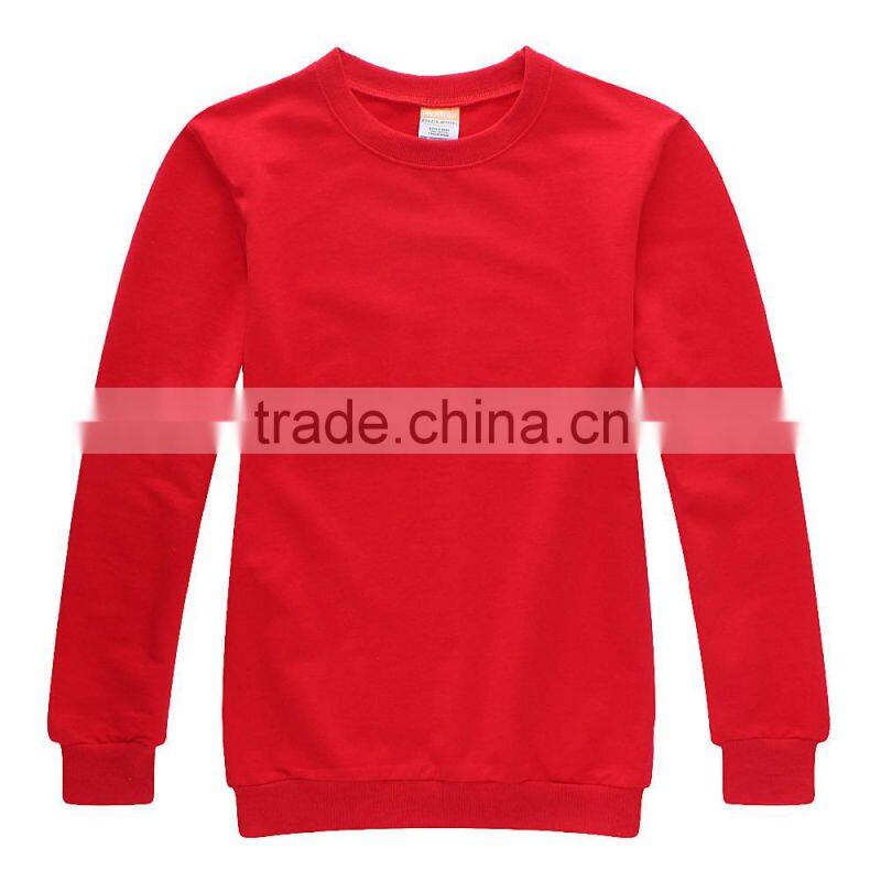 Newest Wholesale 100% Cotton Long Sleeve Sublimation Sweatshirt for Men/Wemen/Child