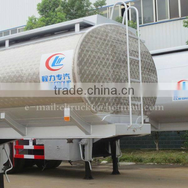 3 Axles Aluminum Alloy Crude Oil Semi Trailer 55000L
