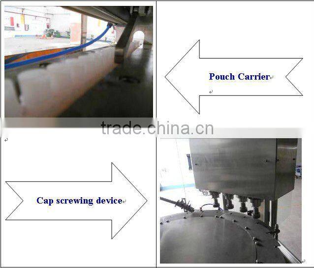 automatic soybean milk stand-up pouch filler screw capper
