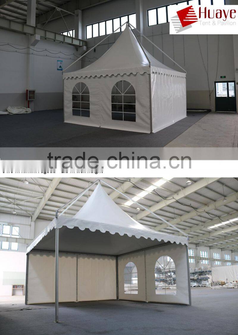 Hot sale good quality high peak wedding tent 6x6m pagoda for sale