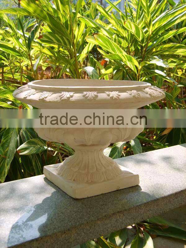 2014 Magnesium/Fiberglass Planter Urns Chinese Factory Flower Planter QL-13170 9kg Hot Sale