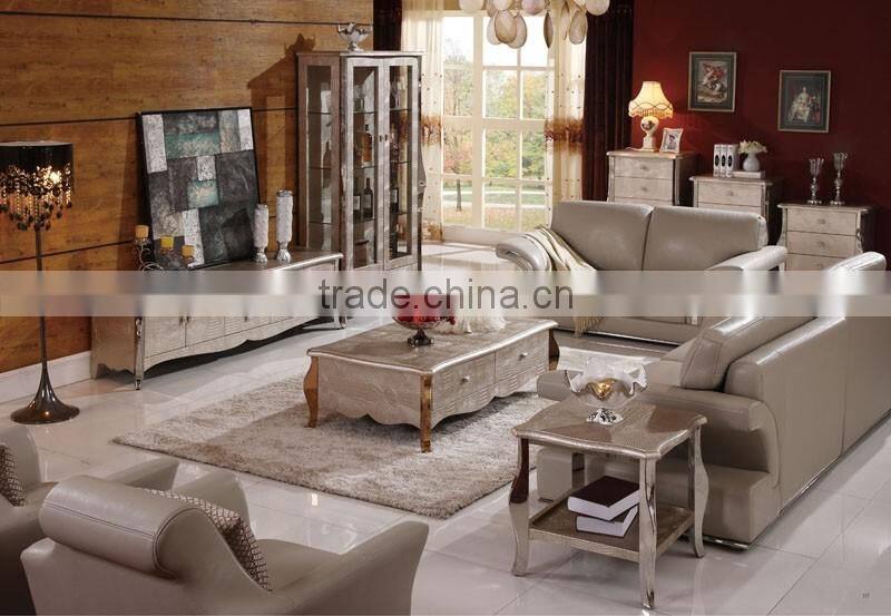 hot selling modern stainless steel legs MDF panel tv stand unit set