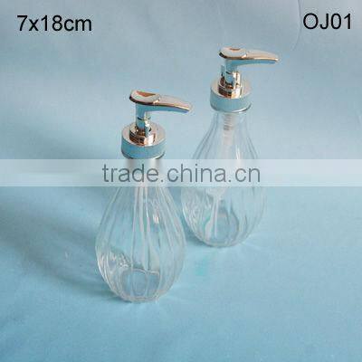 pumpkin shape glass spray bottle with plastic tap/watering can