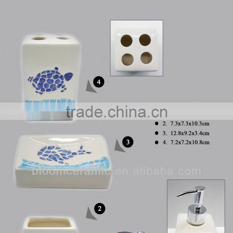 Ceramic bathroom set for wholesale