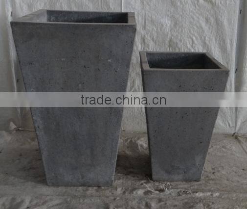 Round Lightweight Cement Pots, GRC (Glass Reinformed Concrete) pots, Small lightweight cement planter