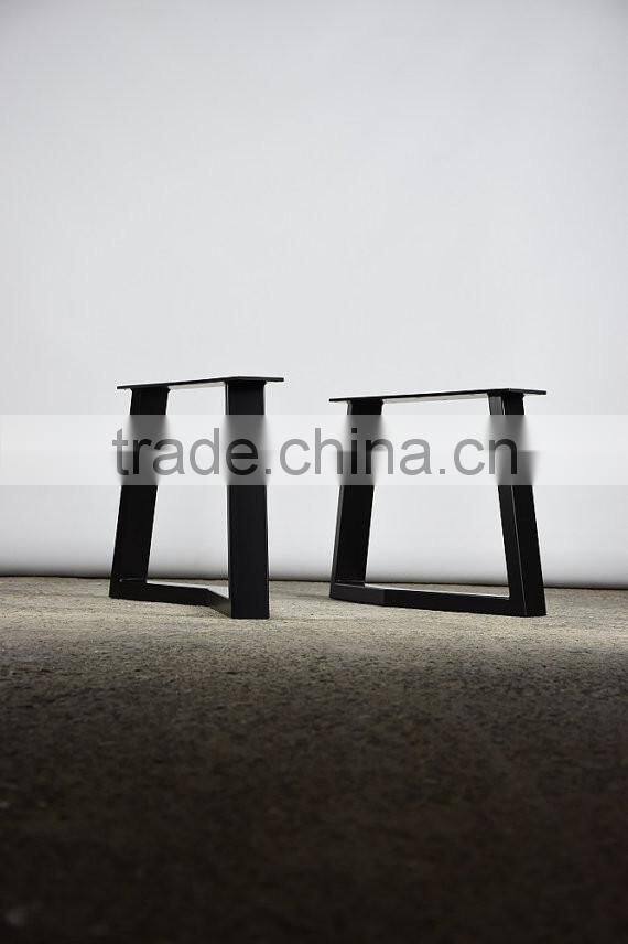 Resturant wooden coffee table iron black 15 inch metal bases,metal bench leg