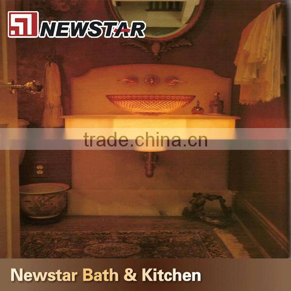 yellow onyx bathroom tile&vanity top