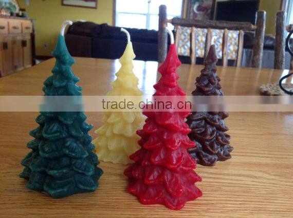 Christmas tree candles 100% beeswax