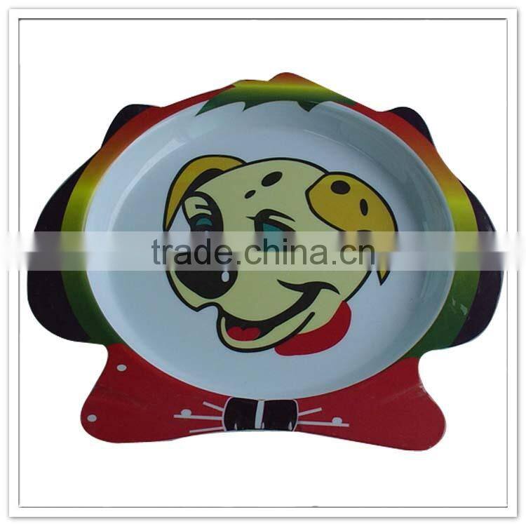 Creative Fanny puppy melamine dog shape custom dog bowl