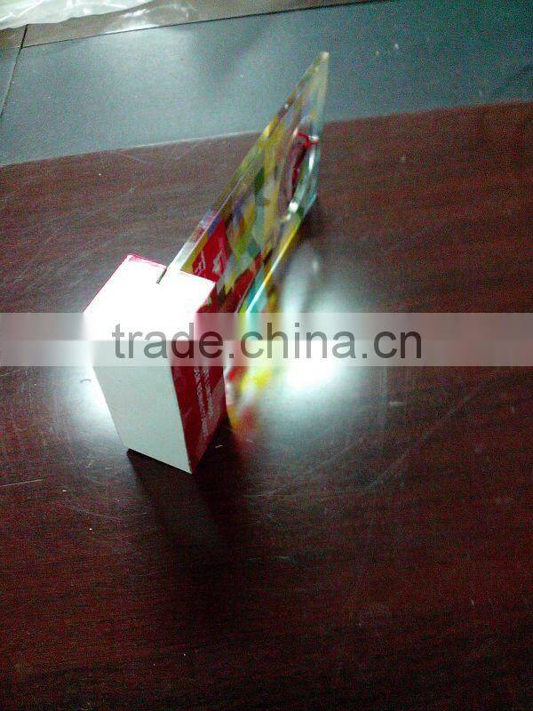 vacuum forming acrylic table display sign for exhibition