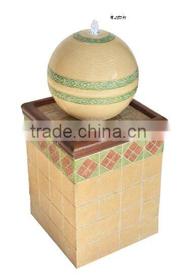 home decor led candle shape fiberglass water fountain tank