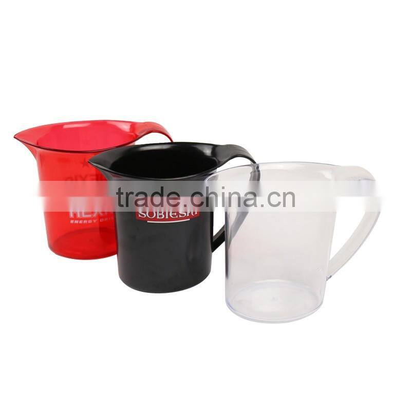beer promotion plastic clear pitcher