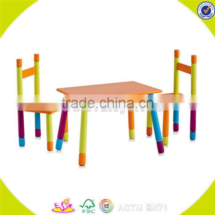 Wholesale cute design wooden kids furniture top quality wooden kids furniture table and chairs W08G086