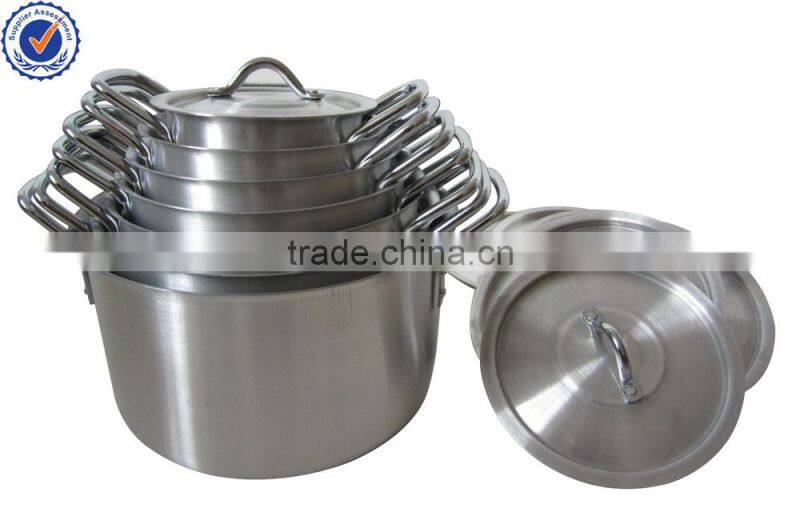 14pcs 16-28cm High quality Satin aluminum multi soup stock pot set