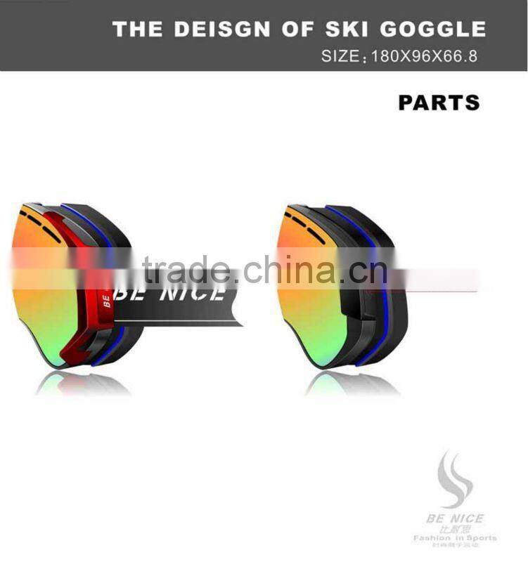 TPU frame stylish snow glass balls,ski snowboard goggles,polarized sports eyewear