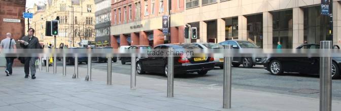 Cheap Stainless Steel Retractable Bollard With Manual Release Key