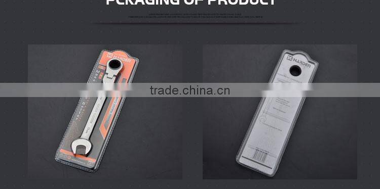 Professional 15mm Chrome Vanadium Flexible Combination Ratchet Wrench Set