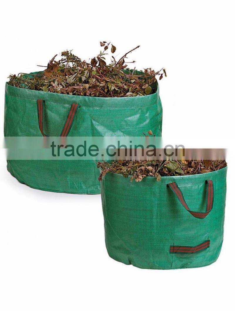 237L pp material garden waste bag 4 handles