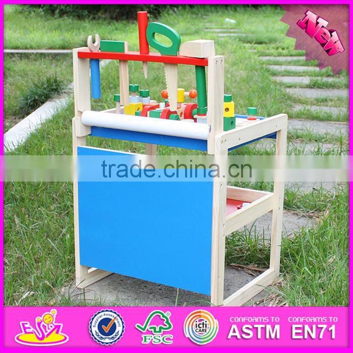 2016 new design baby wooden tool toy set, wholesale kids wooden tool toy set, educational children wooden tool toy set W03D069