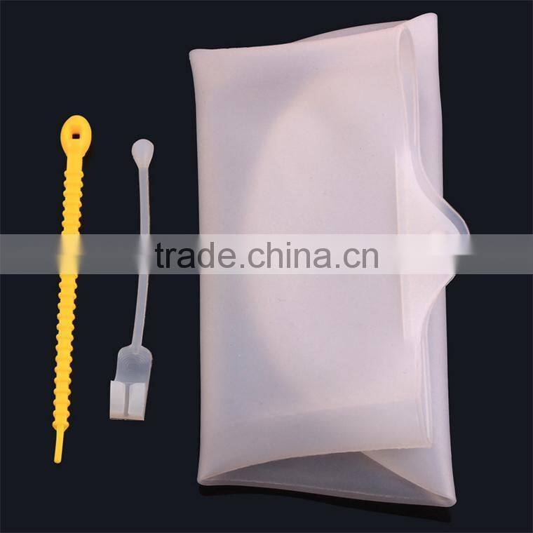 Silicone kneading dough bag flour mixer bag decorative storage bags