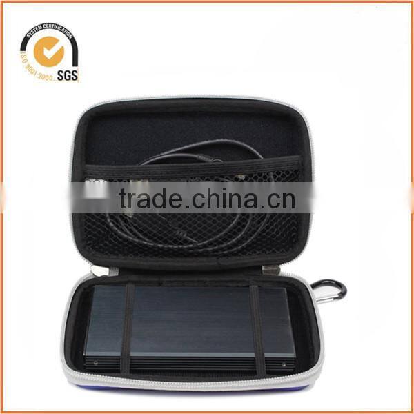 Protectron T5 2.5" Inch Portable Case For Hard Drive HDD. Protective Bag With Flower Texture. Blue By Chiqun