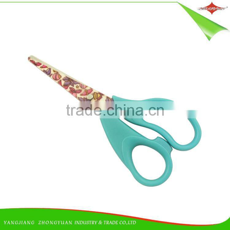 ZY-J7008 5" school and student scissor stainless steel kids shear
