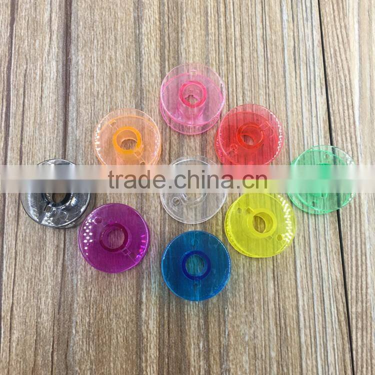 Clear Plastic 25pcs Single Bobbin Sewing Machine Spools With Thread Storage Box For Home Sewing