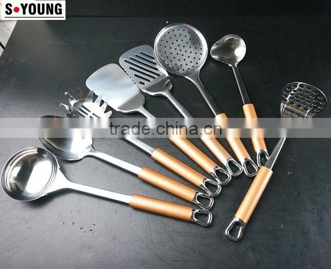33060 stainless steel Kitchen Cooking Utensils with cover handle
