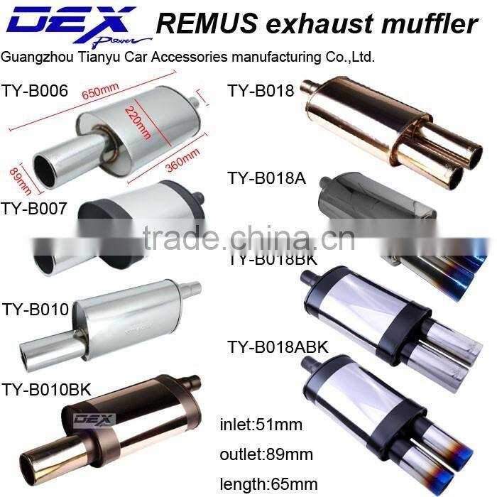 modified stainless steel exhaust pipe
