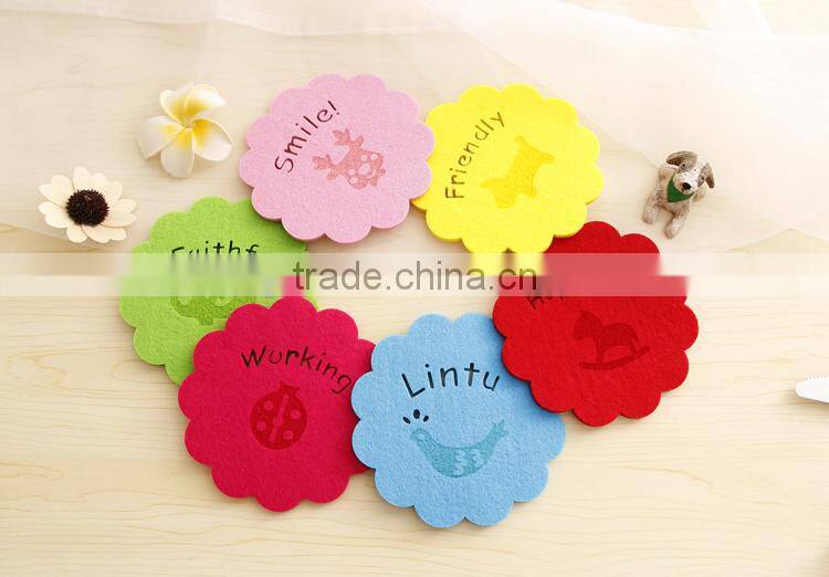 promotion gifts felt non woven coaster
