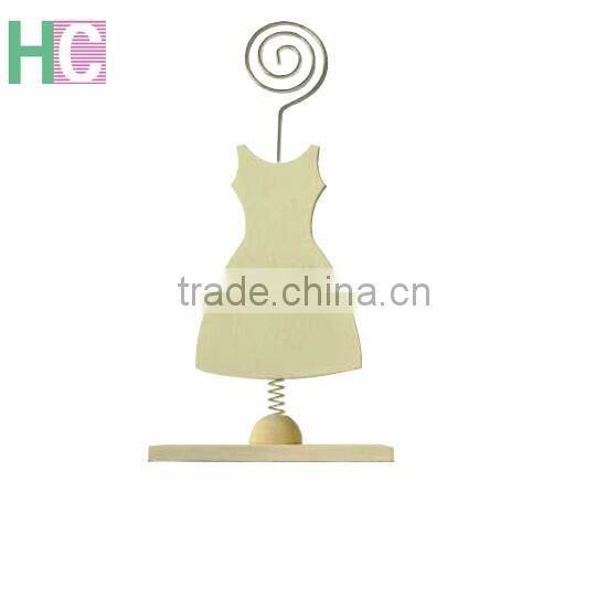 customized Metal with wooden base memo clip type