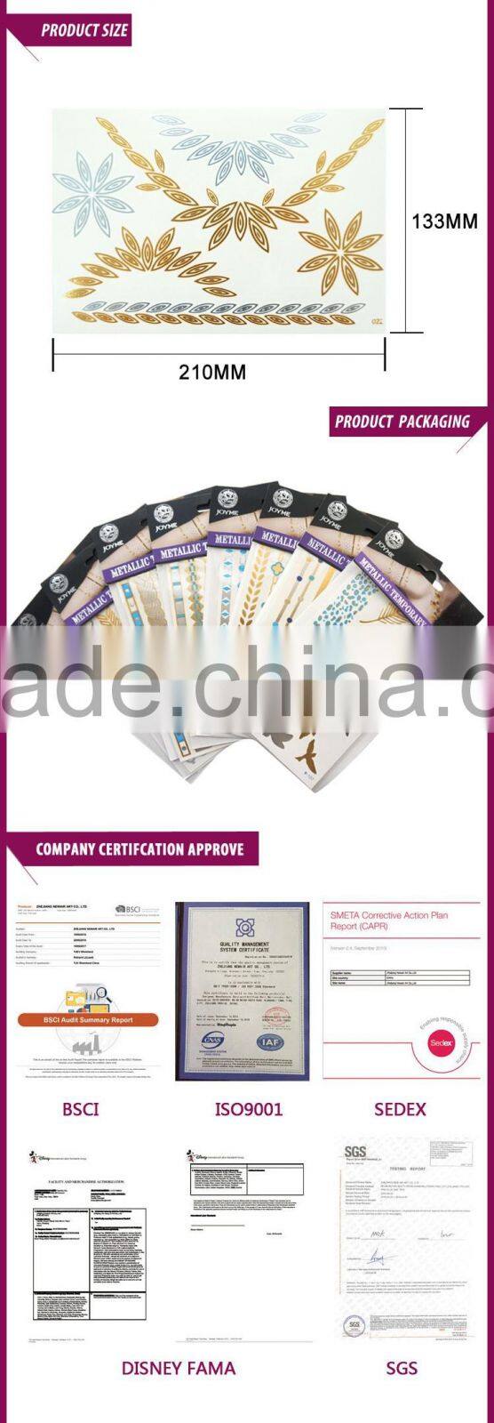 Waterproof Temporary Tattoo Sticker on body art for girl women