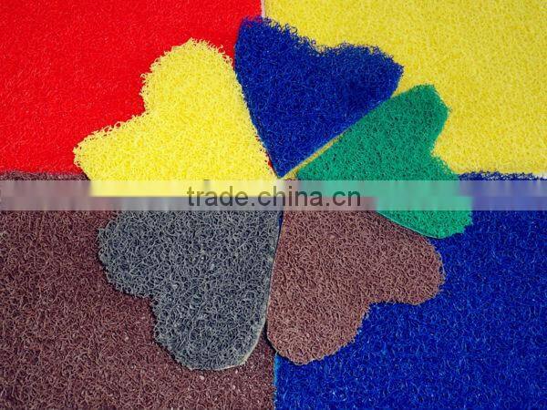 PVC plain mat round corner