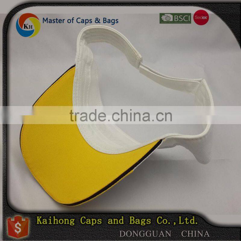 men's sports visor/sun visor cap/hat with adjustable strap back closure