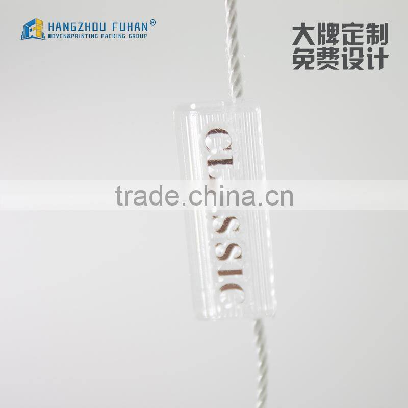 Wholesale High Grade Fancy Plastic Hang String Seal Tag