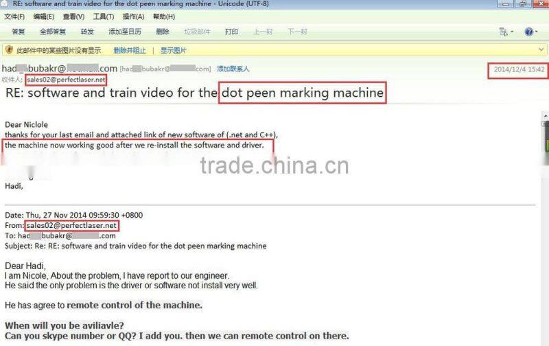 LCD Control Rotary Pnematic Dot Peen Marking Machine for Metal Engraving