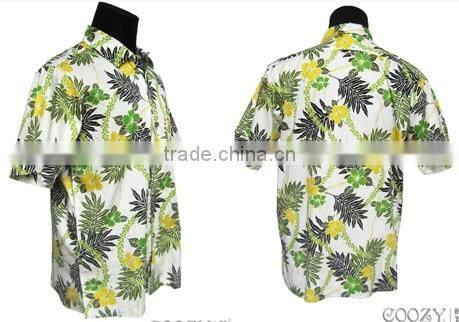 wholesale of hawaiian man shirts short sleeve printed hawaiian man casual shirts